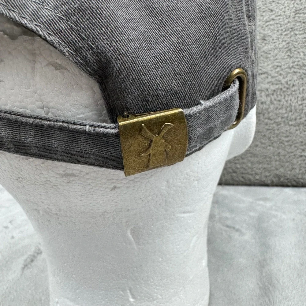 Dutch‎ Bros Coffee Hat Mens OSFM Gray Excellent Tulip Logo Adjustable Strapback